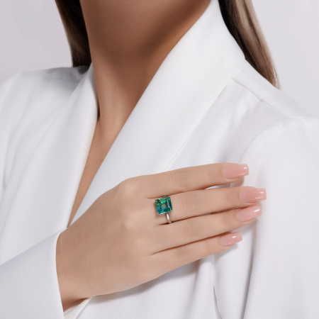 Серебряное кольцо с ситаллом