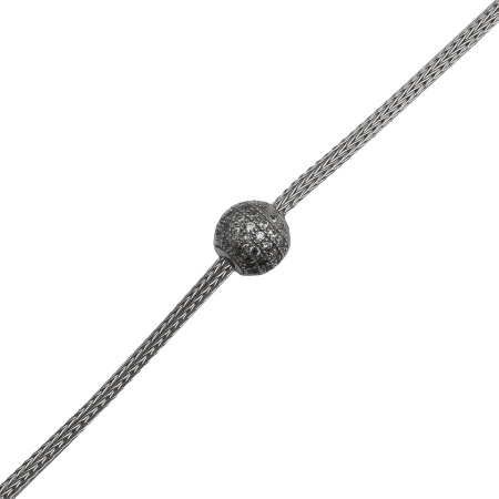 Браслет из серебра с фианитами «Шар»