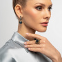 Серебряные серьги «Чуткость» с лабрадором