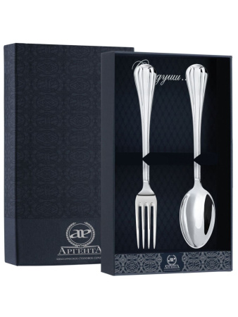 Серебряный набор «Меридиан» столовая ложка и вилка