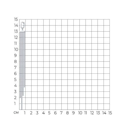 Моносерьга из серебра