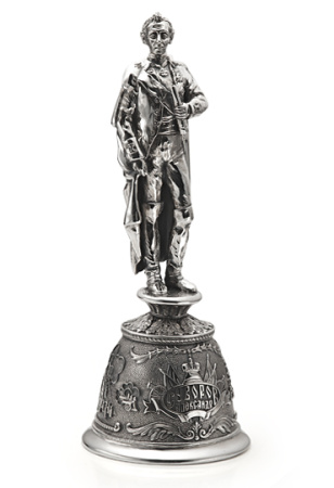 Набор серебряных рюмок-перевертышей "Полководцы России"