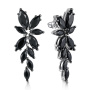 Серьги из серебра со шпинелью «Цветок»