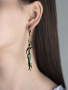 Серьги из серебра «Африканка с кувшином»