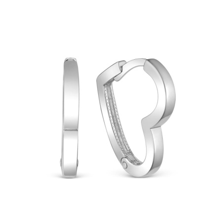 Серьги из серебра «Сердце»