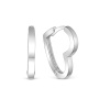Серьги из серебра «Сердце»