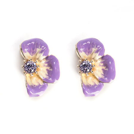 Серебряные серьги «Шиповник»