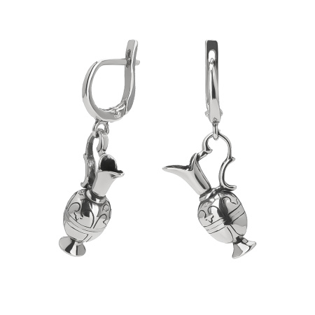 Серьги из серебра «Кувшин»
