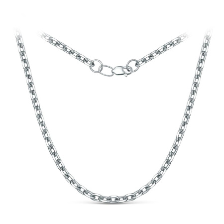 Серебряная цепь якорная