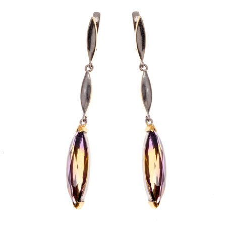 Серебряные серьги с аметрином «Гламур»
