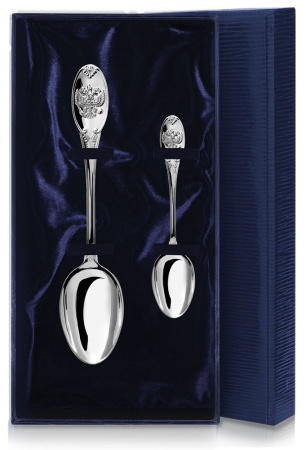 Серебряный набор «Единство» столовая и чайная ложки