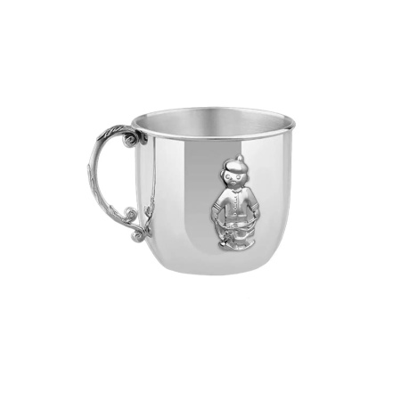Серебряный набор «Мальчик» кружка и ложка