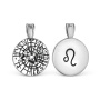 Серебряная подвеска с фианиатми «Зодиак Лев»