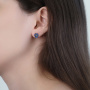Серьги с эмалью «Сова»