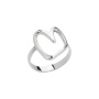 Кольцо из серебра «Сердце»