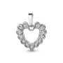 Серебряная подвеска с фианитами «Сердце»