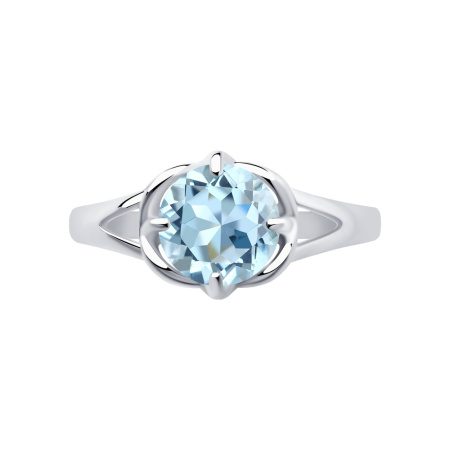 Серебряное кольцо с топазом