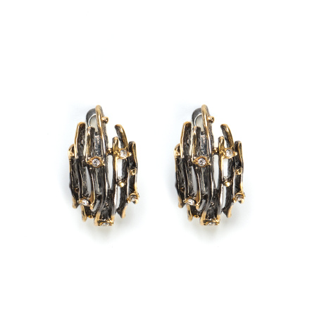 Серебряные серьги «Ледяной дождь»