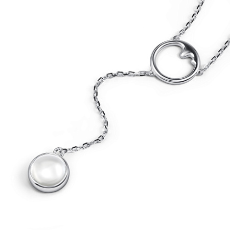 Колье из серебра с горным хрусталем