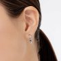 Серьги из серебра с бриллиантами