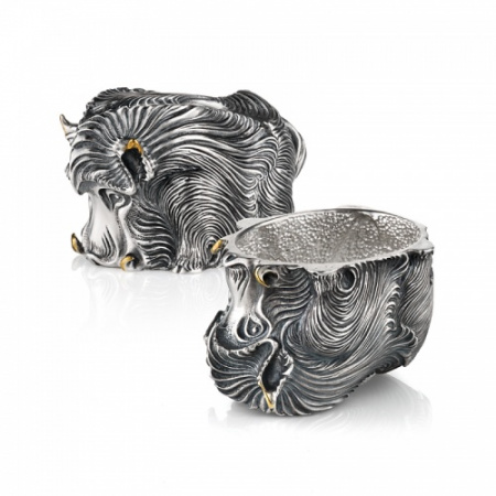 Серебряная стопка - перевертыш «Кабан»