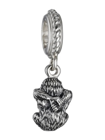 Шарм из серебра «Обезьяна»