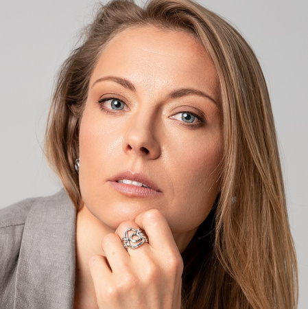 Серебряное кольцо «Оковы»