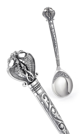 Серебряная столовая ложка «Русь Былинная»