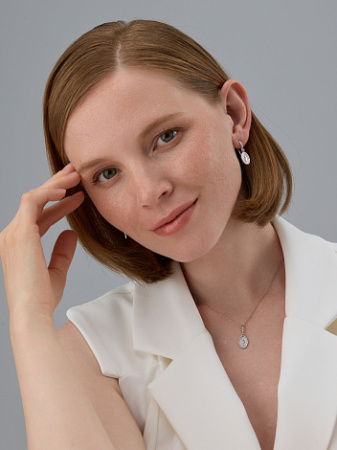 Подвеска из серебра «Цветок»