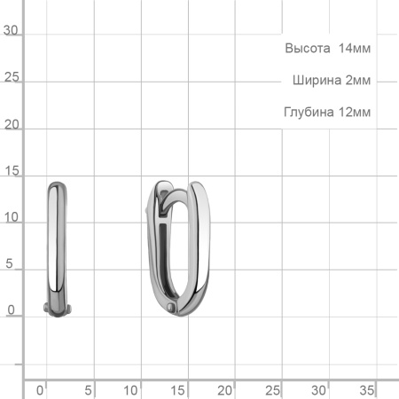 Серебряные серьги