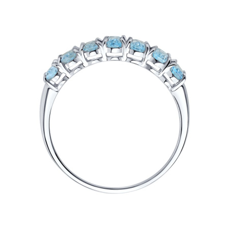 Серебряное кольцо с топазами