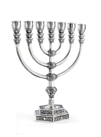 Менора серебряная