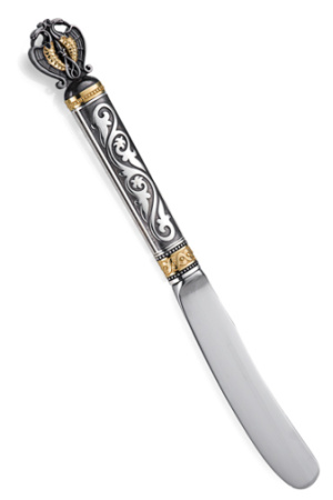 Серебряный нож для масла «Русь Былинная»