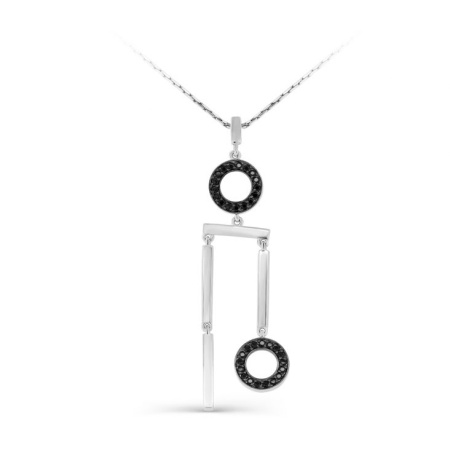 Колье из серебра с фианитами «Каданс»