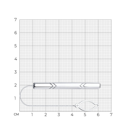 Зажим для галстука из серебра