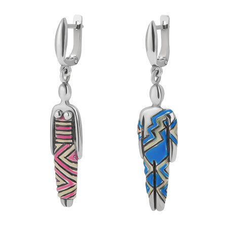 Серьги из серебра «Африканцы»