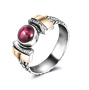 Кольцо из серебра с гранатом