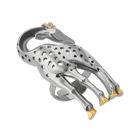 Серебряное кольцо «Жираф»