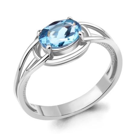 Кольцо из серебра с топазом