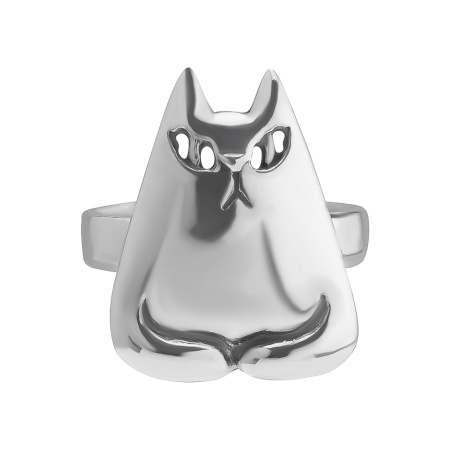 Серебряное кольцо «Кошка Краля»