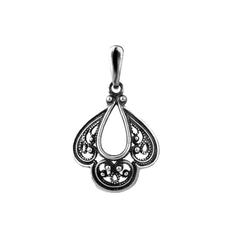 Серебряная подвеска «Завитки»