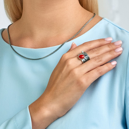 Серебряное кольцо «Коралловый Риф»