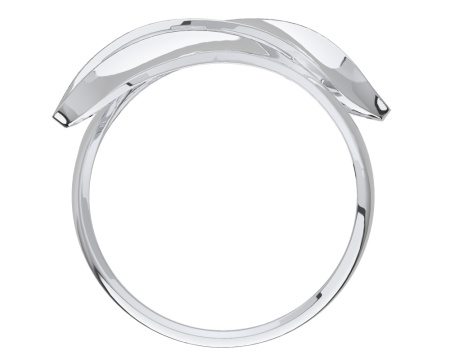 Серебряное объёмное кольцо