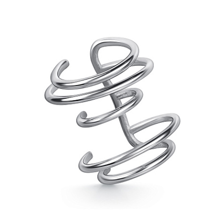 Серьга каффа из серебра