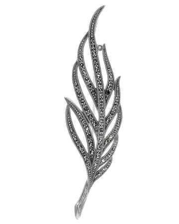 Серебряная брошь