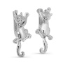 Серебряные серьги «Коты»