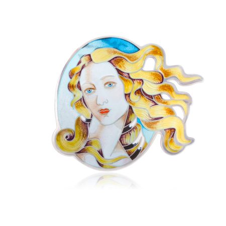 Серебряная брошь «Рождение Венеры»