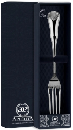 Серебряная столовая вилка «Визит»
