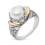 Кольцо из серебра с жемчугом