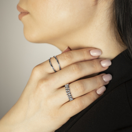 Серебряное кольцо без вставок